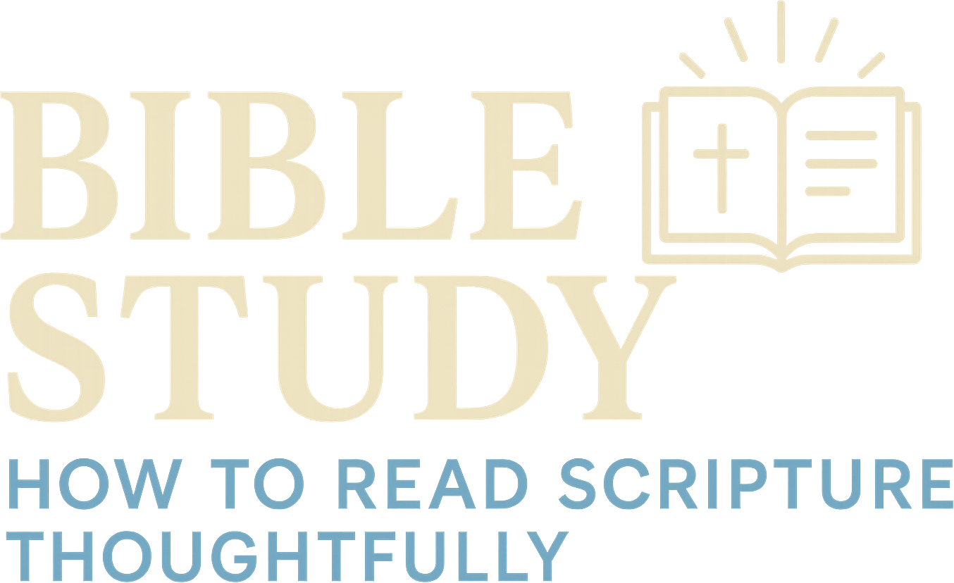 Bible Study: How to Read Scripture Thoughtfully logo