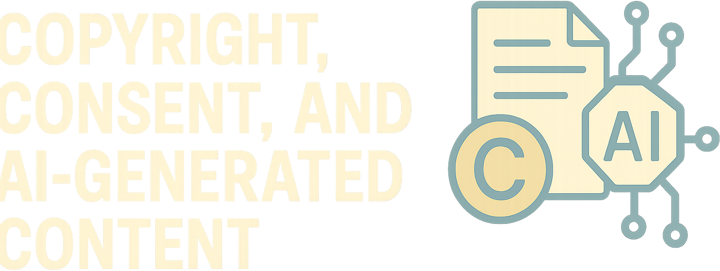 Copyright, Consent, and AI-Generated Content logo