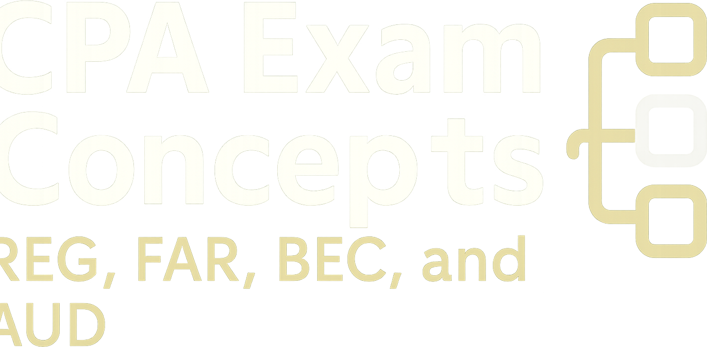 CPA Exam Concepts: REG, FAR, BEC, and AUD logo