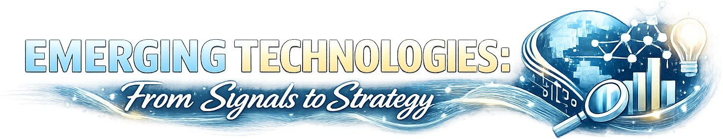 Emerging Technologies: From Signals to Strategy logo