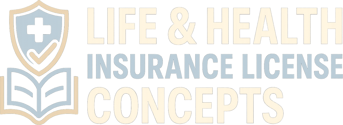 Life & Health Insurance License Concepts logo