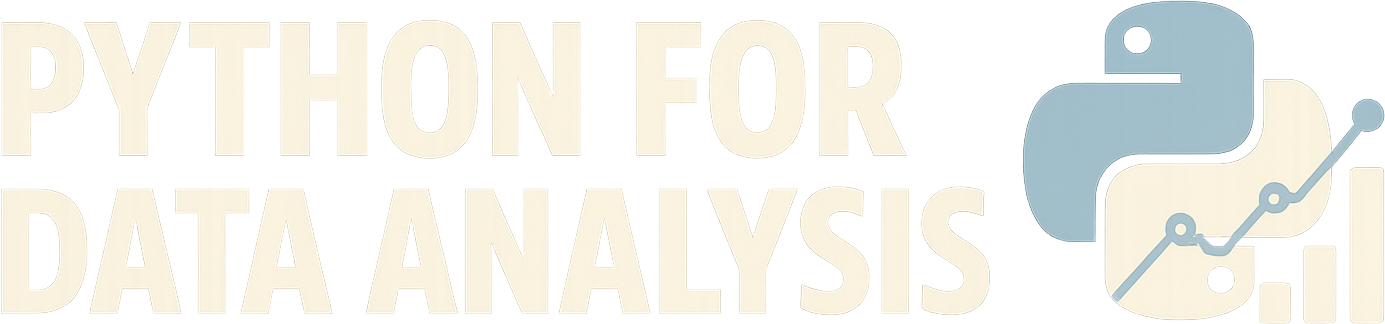 Python for Data Analysis logo