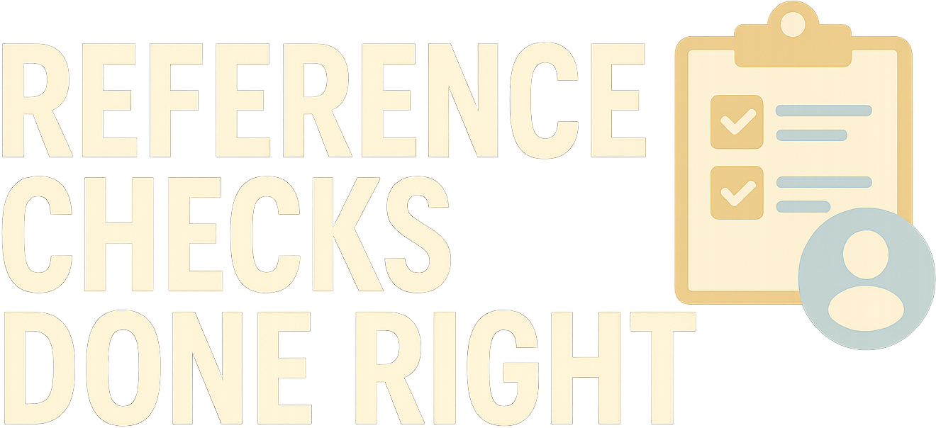 Reference Checks Done Right logo