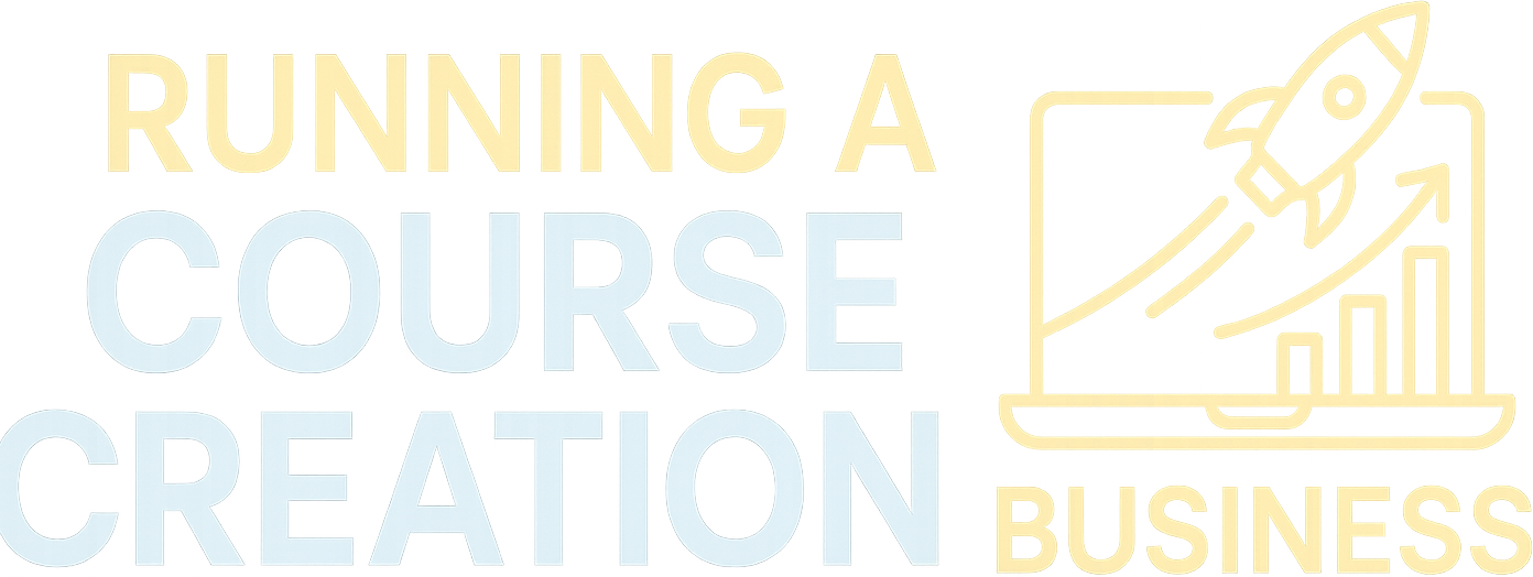 Running a Course Creation Business logo