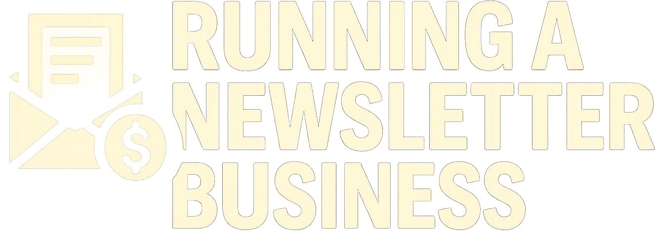 Running a Newsletter Business logo