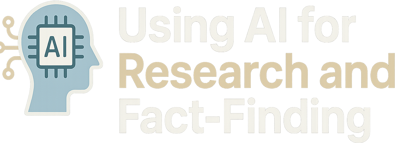Using AI for Research and Fact-Finding logo